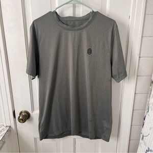 Greatness Wins Men's Performance Training Tee in Athletic Gray Heather
